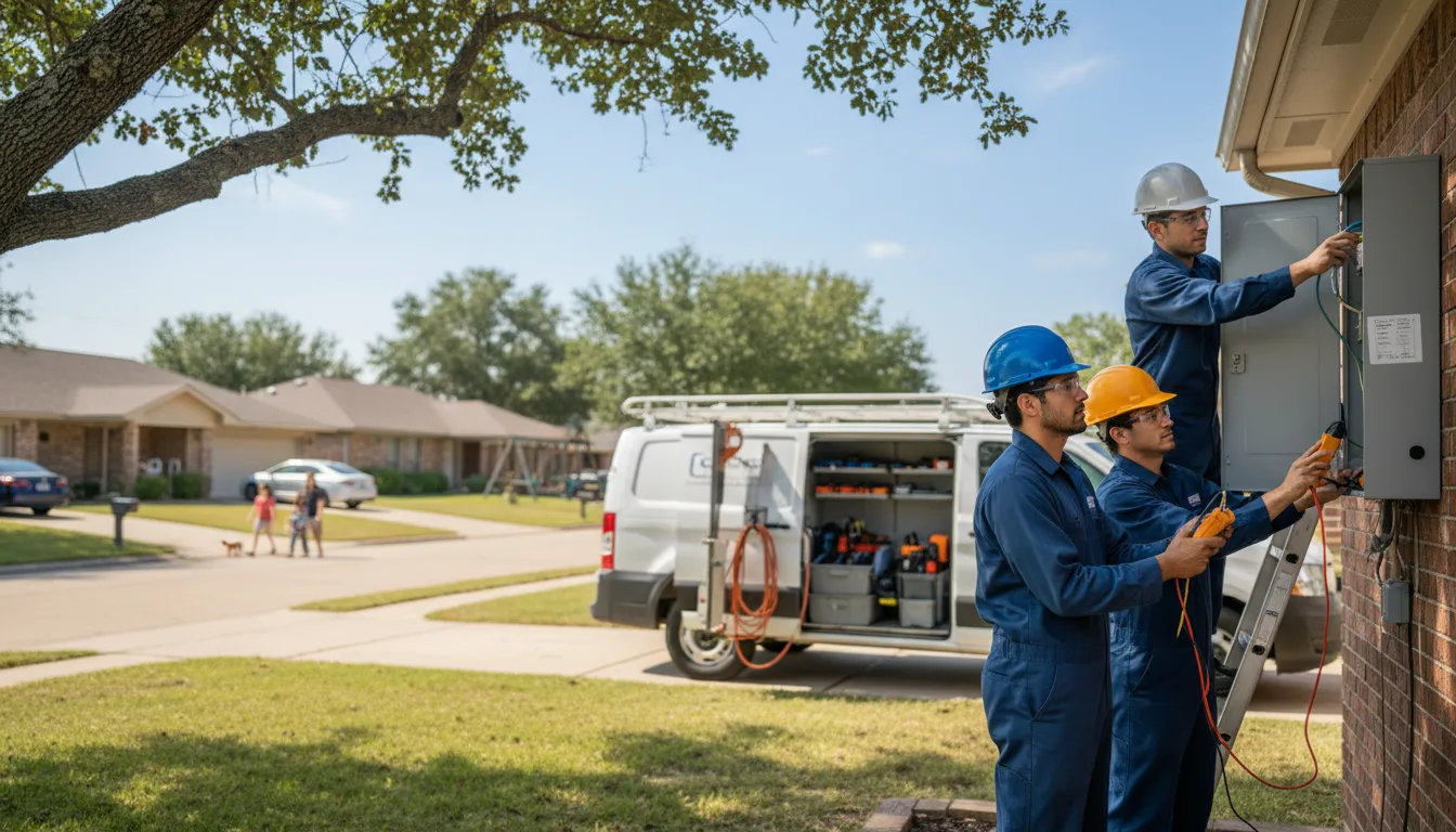 Certified electrician providing emergency electrical services in Admire, KS